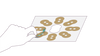 1. Pak een sticker van het stickervel